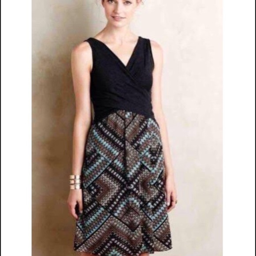 Anthropologie Amadi Lola Crossover Dress